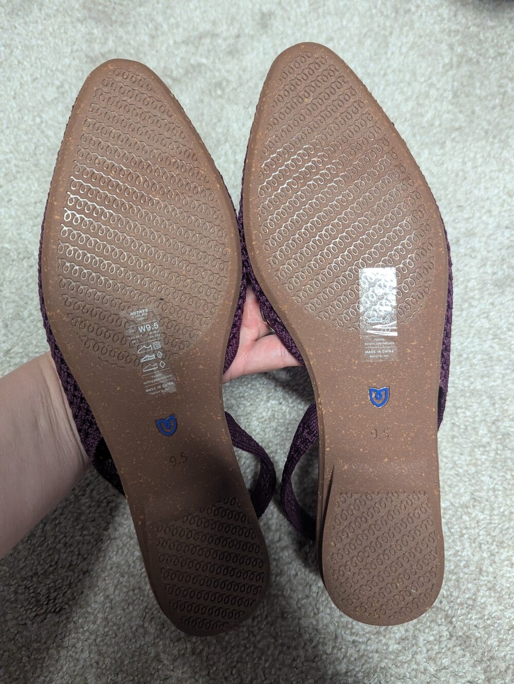 Rothy's Mesh Slings sz 9.5 NWOB - Picture 3 of 4